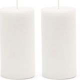 Riviera Maison Kaarsen - Pillar Candle ECO off-white 7x13 - Wit Set van 2 stuks