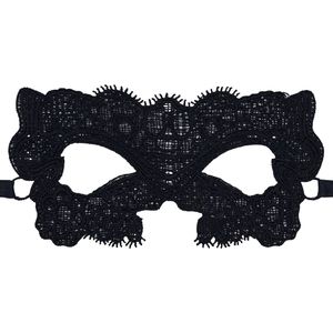 Miresa - Masker Venetiaans - Carnaval en Feestmasker - Gala Verkleedmasker - Sexy - Zwart - Kant - MM018