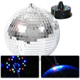 Discobal - BeamZ discobol 30cm inclusief motor met LED verlichting