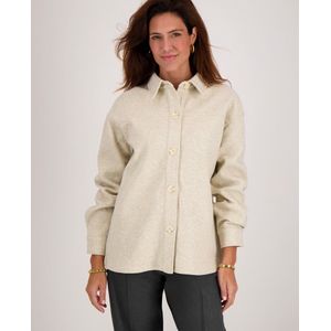 Je m'appelle Dames Blouse Met stretch - Wit - Maat S