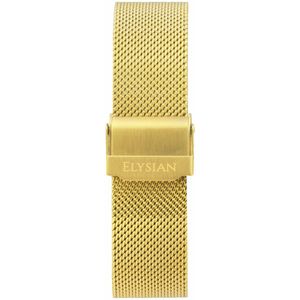 Elysian Horlogebandje - Goud - Mesh - 316L Roestvrij Staal - 22mm - Quick Release - Verstelbaar