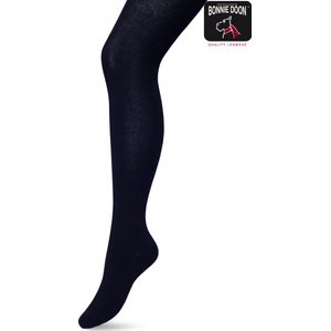 Bonnie Doon Biologisch Katoenen Maillot Dames Donker Blauw maat 42/44 XL - Uitstekende pasvorm - Gladde Naden - OEKO-TEX gecertificeerd - Bio Cotton Tights - Duurzaam Huidvriendelijk Bio Katoen - Donkerblauw - Dark Blue - Navy - BP051900.102