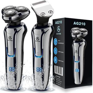 AG215 Scheerapparaat Mannen- Met Trimmer - Nat en droog - Scheerapparaten - Scheren - 120 Minuten Draadloos Te Gebruiken - Tondeuse - Elektrisch shaver - Baardtrimmer - Ook Voor Vrouwen