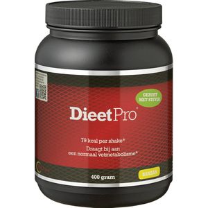 Dieet Pro - Eiwitshake - Voedingssupplementen - Banaan Stevia - 400 gr