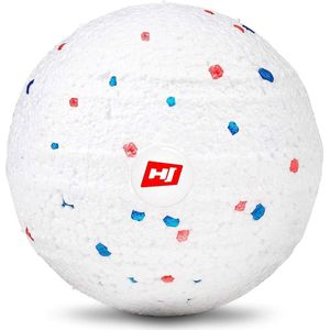 Hop-Sport Massagebal voor Fasciatraining - Fasciabal voor volledige lichaamszelfmassage van milieuvriendelijk EPP – 8 cm diameter HS-P080MB (8 cm), wit