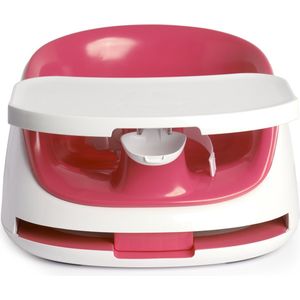 Prince Lionheart bebePOD Booster Wit Base | Comfortabel | Verwijderbaar Dienblad | Dual Strap Systeem | Draagbaar | Anti-Slip Base - Koraal