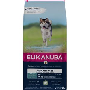 Eukanuba Hondenvoer Graanvrij Lam Adult Large 12 kg