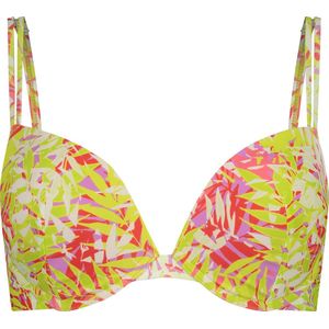 Hunkemöller Dames Badmode Voorgevormde push-up beugel bikinitop Marrakesh - Groen - maat D80