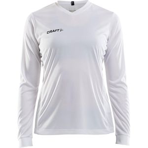 Craft Squad Jersey Solid LS Shirt dames  Sportshirt - Maat S  - Vrouwen - wit