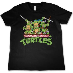 Teenage Mutant Ninja Turtles Teeange Mutant Ninja Turtles Distressed Group Kids T-Shirt Kinder Black-4 Jahre