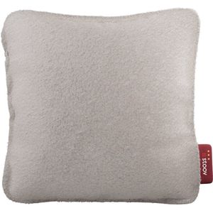 Stoov Warmtekussen | Ploov³ Off-White | Duurzaam & Draadloos | Infrarood warmtekussen | 45x45 cm | Base 24Wh batterij