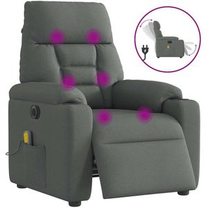 Massagestoel - Elektrisch Verstelbaar - Zwart - Stof