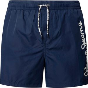 Pepe Jeans - Logo Zwembroek - Blauw - Gerecycled Polyester