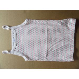 Petit Bateau - Meisje - Singlet - Glitter tulp - 10 jaar 140