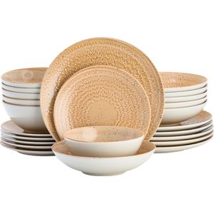Lite-Body Serviesset Hermes - 6 persoons - 24 delig - Terra
