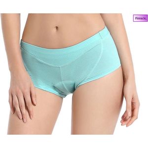 Finnacle - Fietsonderbroek Dames met Zeem - Fietsondergoed - Fietsonderbroek - Extra Zacht - L - Kleur Mintgroen
