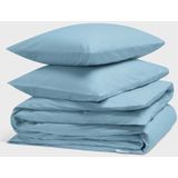 Dekbedovertrek - Wit - Katoen - Eenpersoons