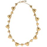 Manfield - Ketting - Goudkleurig - Hartjes - 45 cm
