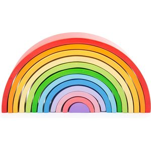 Bigjigs Houten Stapelpuzzel Regenboog Groot