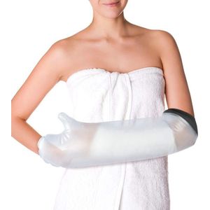 Waterdichte Arm Cast Cover voor Douche - Volwassenen, Korte Arm Maat - Beschermt Wond en Bandages Droog - Geen Markering op Huid - Inclusief Waterdichte Verzegelde Tas