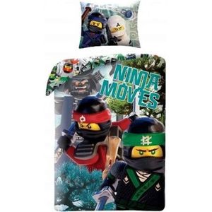 LEGO Ninjago Ninja Movies - Dekbedovertrek - Eenpersoons - 140 x 200 cm - Multi