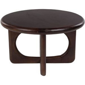 Housecraft Living Jani Salontafel Rond 60 cm Mangohout Bruin donker