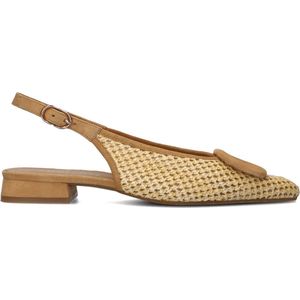 Lodi - Bro 5260 - Ballerina's - Bruin - Leren Interieur - Blokhak 2 cm