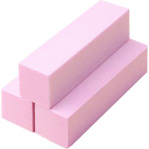 Nagel Polijstblok - Roze / Set 3 stuks | Nagelverzorging | Manicure | Fashion Favorite