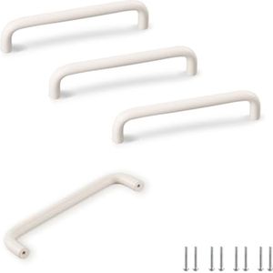 Meubelgrepen Set van 4 - Crème Witte Deurgrepen voor Keuken, Badkamer en Kasten