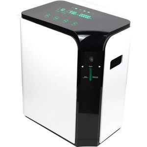 White-label Zuurstofconcentrator - Zuurstofmachine 93% Zuiverheid - Zuurstoffles - Wit en Zwart