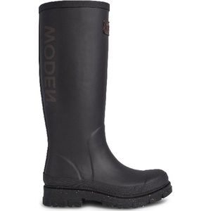 Woden Le Waterproof Laarzen - Rubber - Dames - Zwart - Maat 37