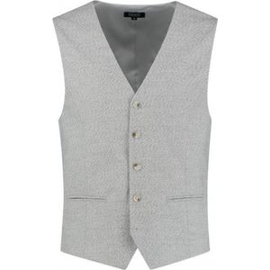 Gents - Gilet slubgaren beige - Maat 52