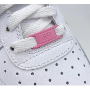 Sneaker Tags Roze Geschikt Voor AF1 | Metaal | Schoenaccessoires - Schoenveters - Lace Locks