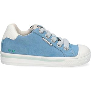 BunniesJR 224230-427 Jongens Lage Sneakers - Blauw - Suède - Veters