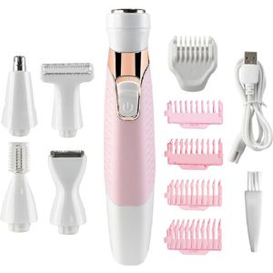 Ladyshave voor Vrouwen - Elektrisch Scheerapparaat - Waterdicht en USB Oplaadbaar - 1 stuks - Gezicht & Bikini Ontharing - Pink