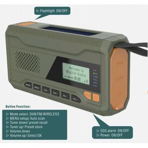 LessWasty - noodradio - DAB+ FM - solar - LED - charger
