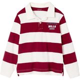 Polo - Bordeauxrood - Gestreept - Jongens