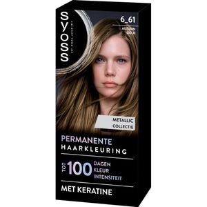 SYOSS - Coloration 6-61 Autumn Gold- Haarverf - Grijsdekking - Vermindert Haarbreuk - 1 stuk