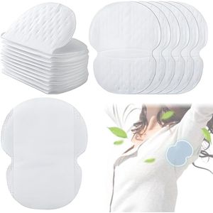 Pack van 80 Zelfklevende Onderarm Pads - Katoenen Onderarm Zweet Pads - Onzichtbare Zweet Pads - Anti Zweet Pads voor Vrouwen en Mannen