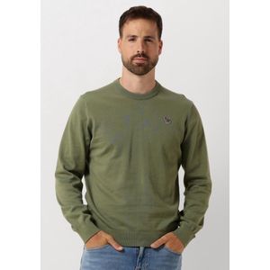 Paul Smith Mens Sweater Crew Neck Zeb Bad Truien & Vesten Heren - Sweater - Hoodie - Vest- Groen - Maat S