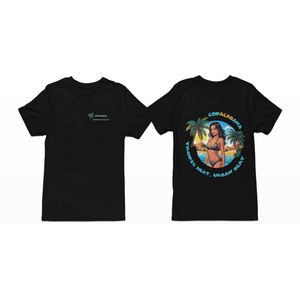 ACAB Copacabana T-shirt – Tropisch Design met Statement – Zwarte Heren T-shirt - Maat M