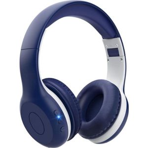 StayPowered Bluetooth Hoofdtelefoon voor Kinderen - Veilig en Kwalitatief Geluid - 85/94 dB Volumeregeling - 40 Uur Batterij - HD Microfoon - Opvouwbaar en Verstelbaar - Snelle Bluetooth 5.4 - Blauw - Levering Sneller dan Aangegeven!