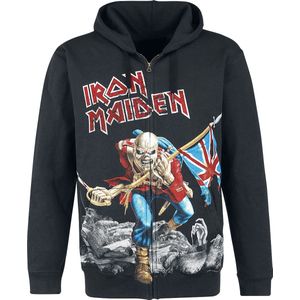 Iron Maiden The Trooper - Battlefield Heren Vest met capuchon - zwart - M