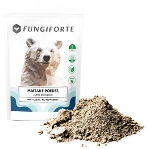 FungiForte Maitake Poeder - 100 gram - Maitake Poeder - Non-GMO - Lab Tested - Paddenstoel Poeder - Paddenstoel supplement