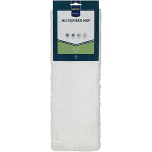 Dweil mop - Vervangingsdoek microvezel dweildoeken - Microvezeldoekjes voor vloerwisser 40 cm wisbreedte - Wit