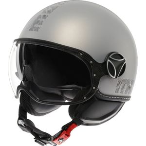 Momo Design - Fgtr Evo - Open Helm - Grijs - ABS Demi Jet Schaal