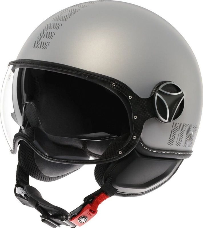 Momo Design - Fgtr Evo - Open Helm - Grijs - ABS Demi Jet Schaal