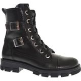 Jochie & Freaks Bindy Veterboots - Laarzen Met Veters - Meisjes - Zwart - Maat 29