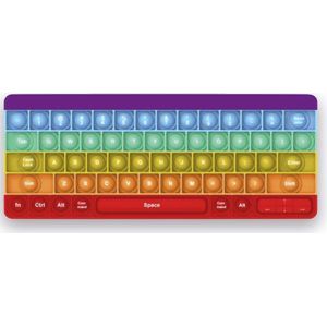 Pop it keyboard - fidget toys - pop it toetsenbord - speelgoed - jongens - meisjes - regenboog