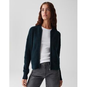 OPUS Vest blauw (Maat: 34) - Effen - Halslijn: Ronde hals,